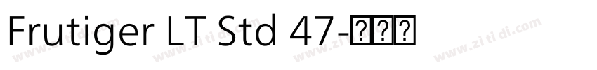 Frutiger LT Std 47字体转换